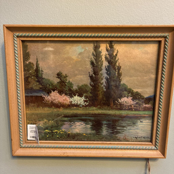 Vintage Robert Woods "Spring Eternal" Framed Art 10 x 12