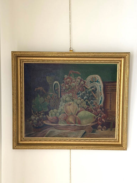 1155 19th Century European Fruit Still LIfe Painting