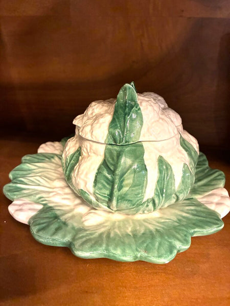 Vintage Cabbage Lidded Bowl and Plate (Nordstrom)