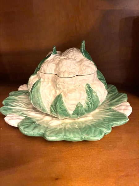 Vintage Cabbage Lidded Bowl and Plate (Nordstrom)