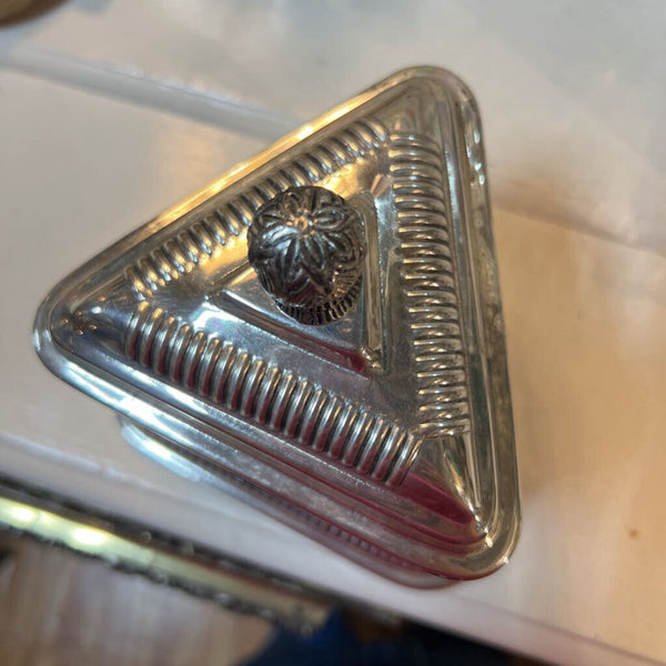 Vintage Silver Plate Clock