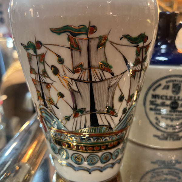 Vintage Handmade Ikaros Pottery Vase w Ship