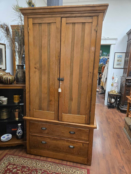 Pine 1800's cabinet with square nails 18 x 40 x 77 tall. In store pick up