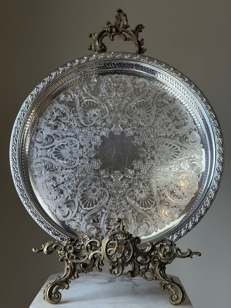 1407 WM Rogers Silverplate Gallery Edge Tray