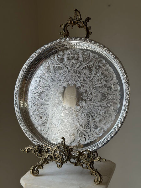 1407 WM Rogers Silverplate Gallery Edge Tray
