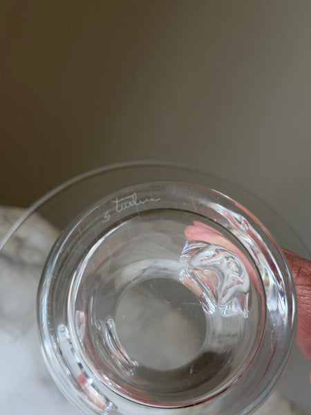1448 Steuben Signed Crystal Vase
