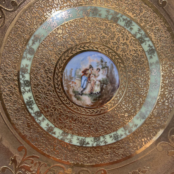 24K GOLD ENCRUSTED PLATE MADE IN BAVARIA