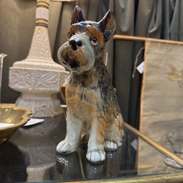 Schnauzer Dog Statue 8" tall W2145