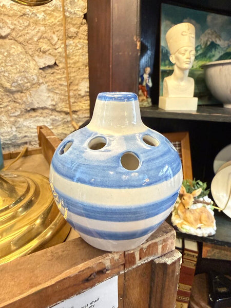 M A Hadley vase flower frog