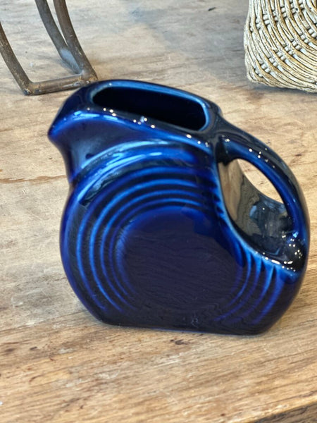 MINI NAVY FIESTA PITCHER / CREAMER 3 1/2"H