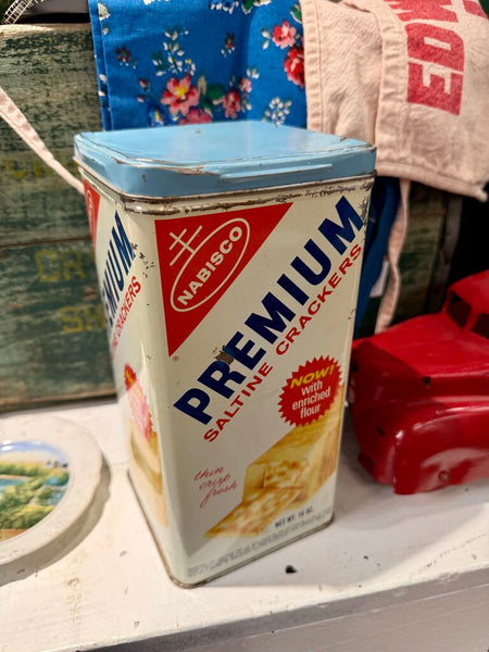JFV ~ Vintage cracker tin