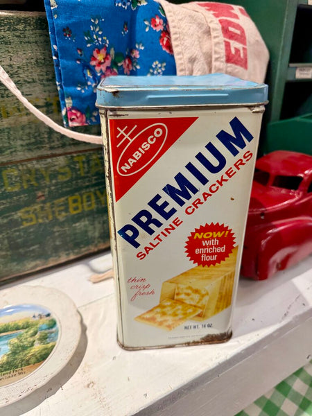 JFV ~ Vintage cracker tin