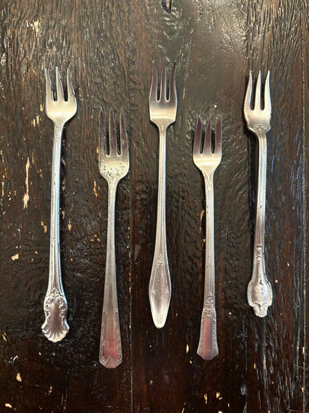 Antique Silver-plate Appetizer Fork