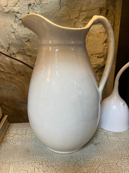 Lg Antique Ironstone Pitcher
