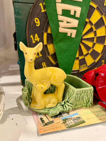 JFV ~ Vintage Shawnee Deer Planter