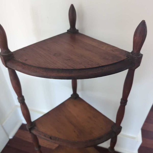 Sweet Vintage Pine 3 Shelf Plant Stand 32 in