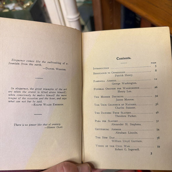 Memorable Addresses by American Patriots