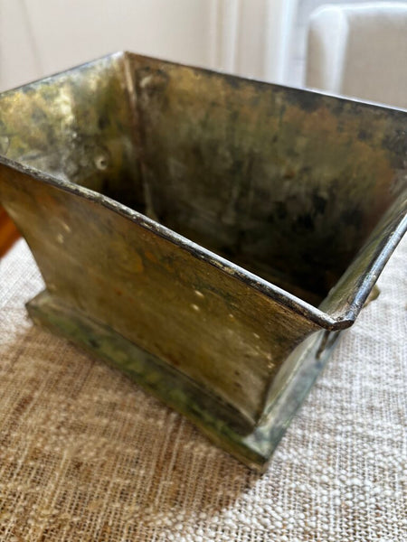 Metal Planter w/Lion Head Ring Handles