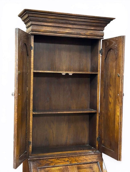 VINTAGE OAK SECRETARY DESK 27W 17D 80T IN STORE PICK UP ONLY