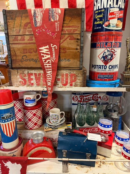 JFV ~ Vintage Stars & Stripes 1976 bicentennial glass