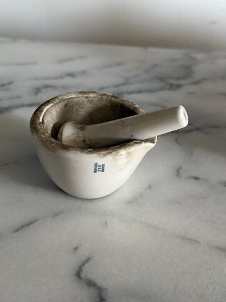Small Ceramic Mortar and Pestle W1874