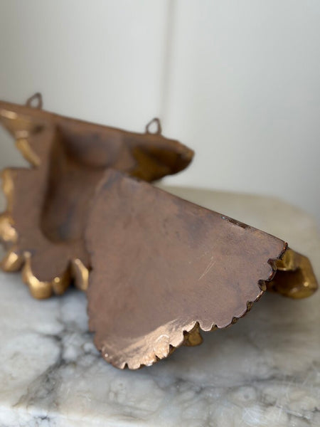 1502 Italian Gilded Terracotta Pair of Wall Brackets