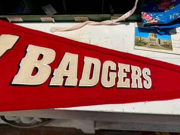 JFV ~ wool Wisconsin Badgers pennant