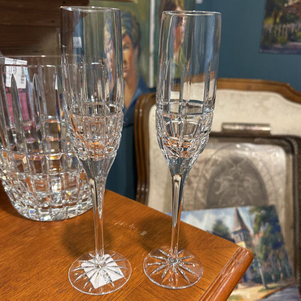 CESKA CRYSTAL "SOLITAIRE" CHAMPAGNE/ ICE BUCKET