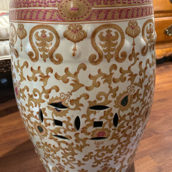 CHINESE CHINOISERIE GARDEN SEAT 18" x 12" IN STORE PICK UP