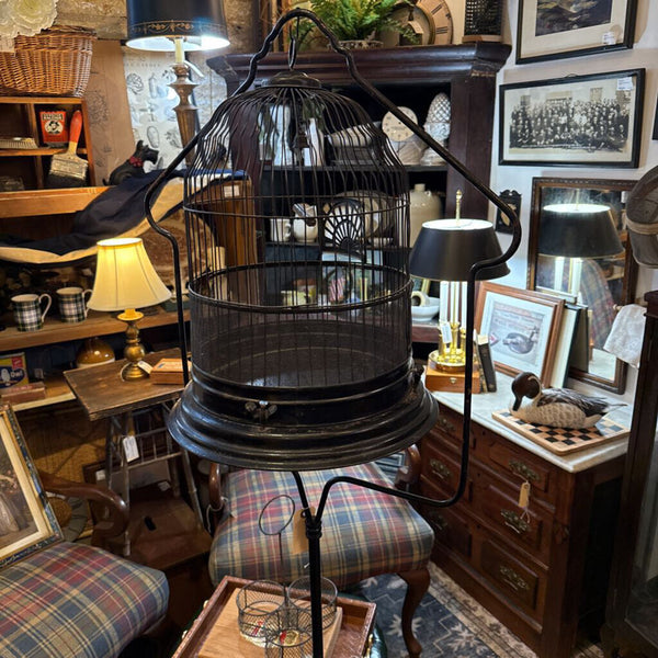 Victorian Birdcage and stand 66 in tall pickup only