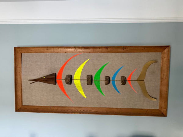 Colorful 3D Fish Art 28.5" x 65" W1452