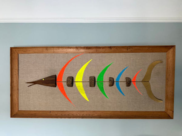 Colorful 3D Fish Art 28.5" x 65" W1452