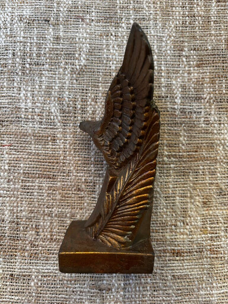 Vintage Brass Eagle Bookend