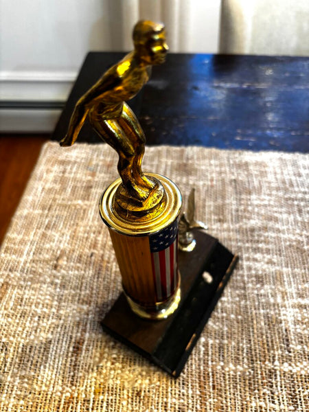 Vintage Swimming Trophy