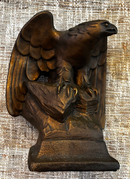 Large Plaster and Metal Eagle Decor
