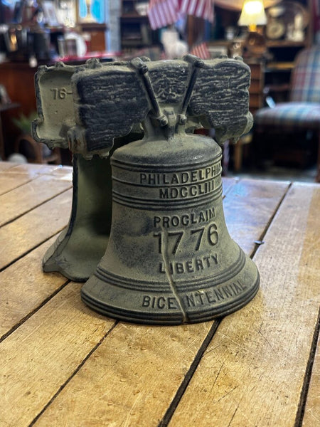 PAIR BICENTENNIAL LIBERTY BELL BOOKENDS