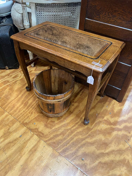 Vintage Cow Hide Bench