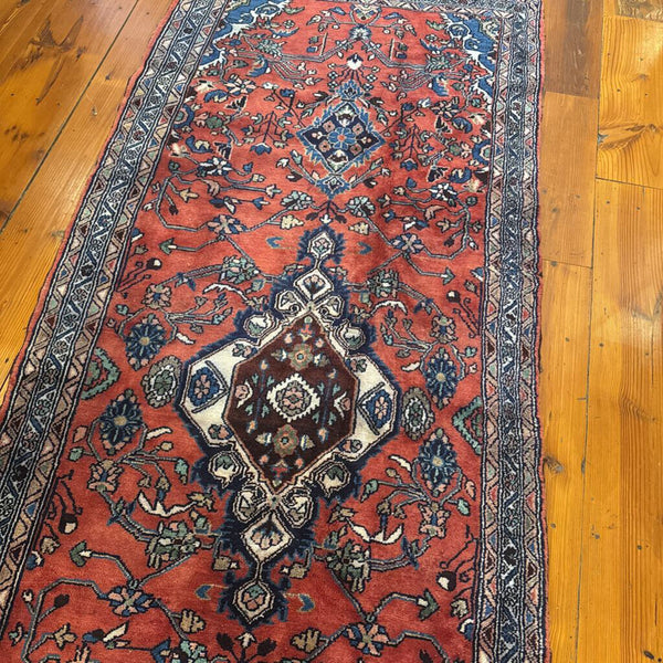 VINTAGE TURKISH RUNNER 3.8X9.2