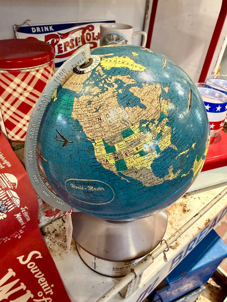 JFV ~ rare Vintage Rand McNally World Master Globe