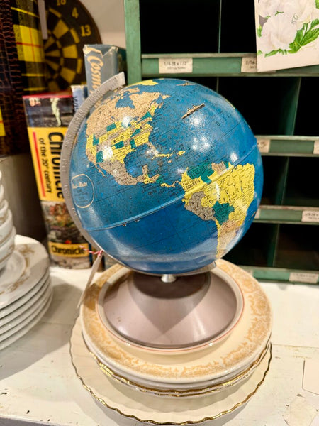 JFV ~ rare Vintage Rand McNally World Master Globe