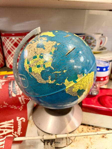 JFV ~ rare Vintage Rand McNally World Master Globe