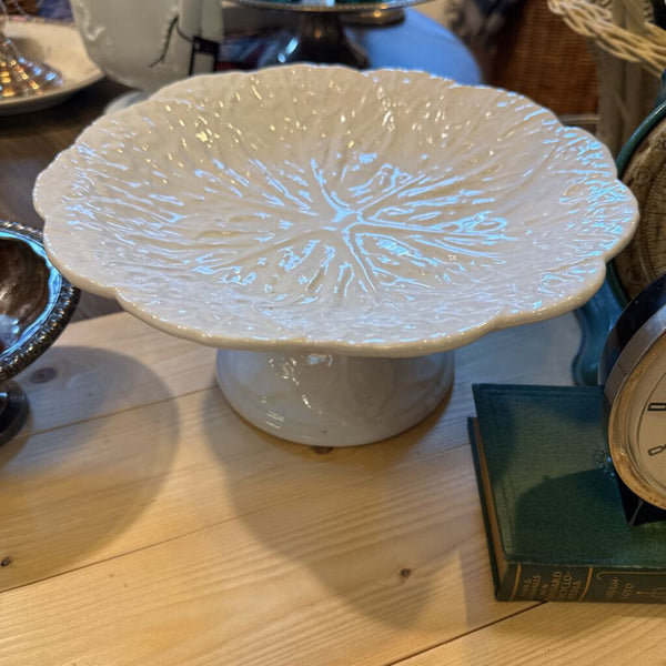 White Cabbage Cake Stand as found