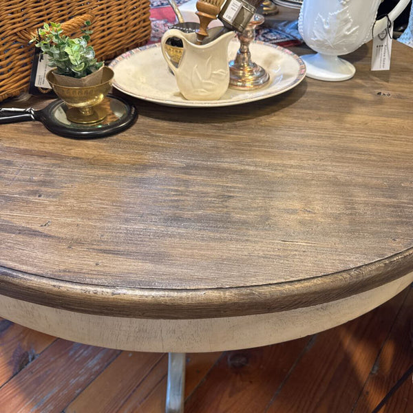 Round Metal Side Table 15W 26H IN STORE PICKUP ONLY