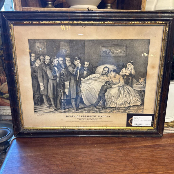 Death of President Lincoln Framed Print 14x18