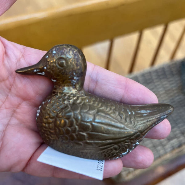 Small Brass Duck