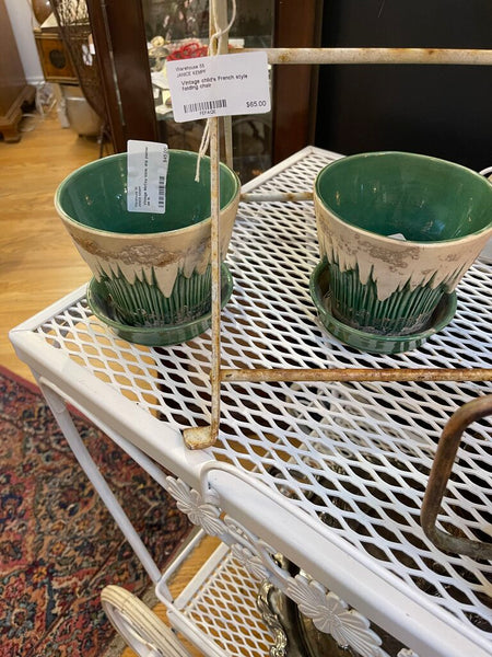 Vintage McCoy icicle, drip planter as is