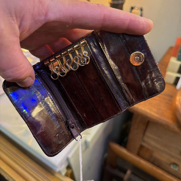 Vintage eel skin key wallet