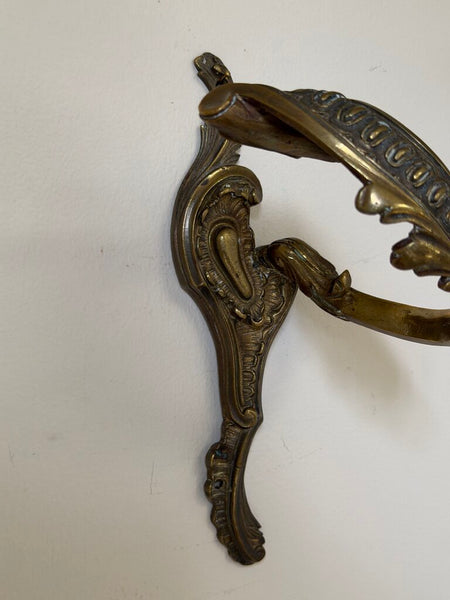 1553 Antique French Pair of Bronze Curtain Tie Backs