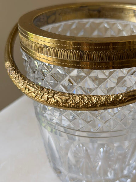 1476 French Crystal Ice Bucket (Perfect as a vase)