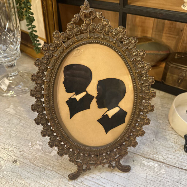 SILHOUETTES IN CLOVER FRAME, AS FOUND